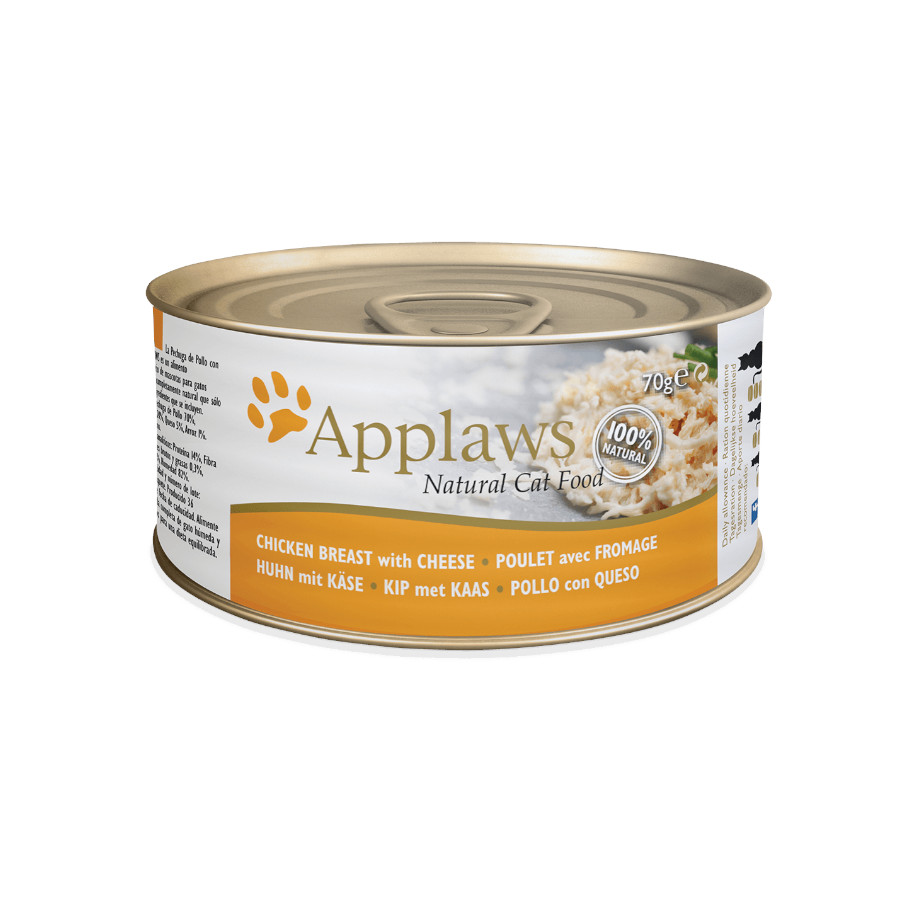 Applaws Pollo con Queso lata para gatos , , large image number null